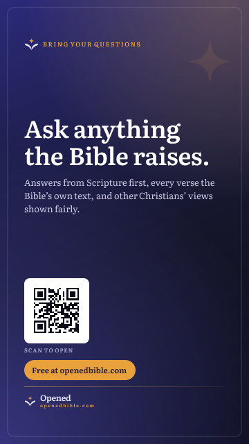 Ask anything the Bible raises. (Story image)