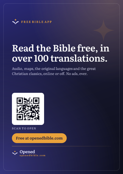 A4 poster: read the Bible free, with a QR code