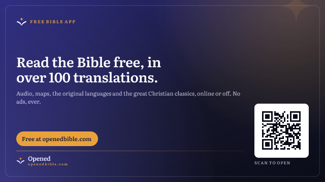 16:9 slide: read the Bible free, with a QR code